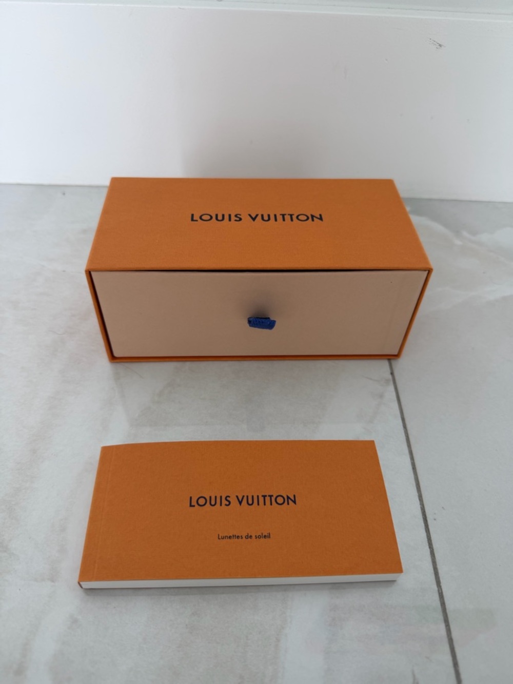 Louis Vuitton Pull Out Drawer Sunglasses Accessory Box w/ Multi Language Booklet